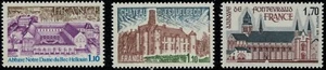 France #1601, 1602, 1604, 1978 Tourist Issue (abbey, castle), MNH - Picture 1 of 1