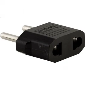 US USA to EU Euro Europe adapter Power Jack Wall Plug Converter Travel Adapter - Picture 1 of 3