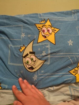 Fairly Odd Parents Twin Bed Flat Sheet 2003 Nick Vintage - Image 1 of 4