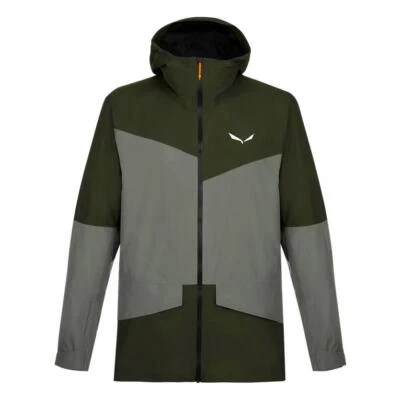Salewa Giacca Uomo Puez 2L Gore-Tex®, trekking, escursioni - 5281 (Green Dark/Ol - Immagine 1 di 4