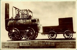 Postal con foto real de San Valentín RPPC No 1 Darlington 1825 S&D RR - Imagen 1 de 2