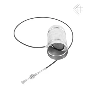 Luftklappe DN 100 mm regulierbar für externe Luftzufuhr Kamin Lüftungsklappe - Bild 1 von 8