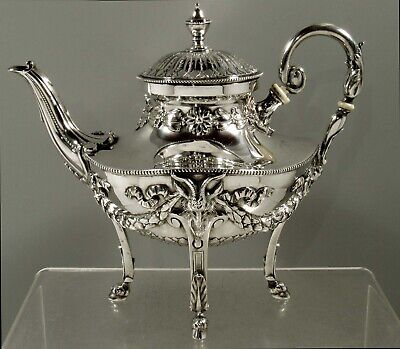 German Silver Teapot   C1895 EUGEN MARCUS • 2,261.96$