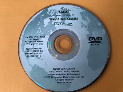 2002 2003 2004 JAGUAR X TYPE SEDAN AWD NAVIGATION DVD 1X43-10E898- BA JAGUAR OEM - Image 1 of 4