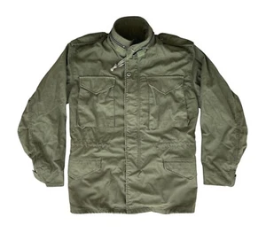 US Army Small Regular M65 Field Jacket Vietnam Era Alpha Industries Green OG-107 - Picture 1 of 9