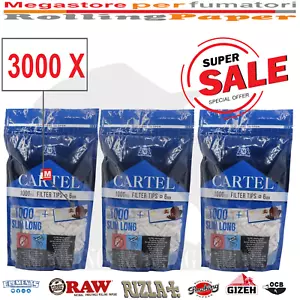 Filtre Cartel Classic Lungo Slim Size Long 6mm 22mm Bustine 3000 Filtri - Foto 1 di 3