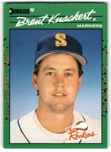 1990 Donruss The Rookies Brent Knackert Rookie Seattle Mariners #52 - Picture 1 of 2