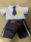 Build A Bear Police Officer Mall Cop Outfit Uniform Shirt Pants BABW