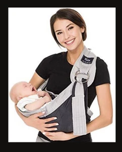 Cuby Over The Shoulder Baby Toddler Sling Carrier Gray NWT KK - Picture 1 of 4