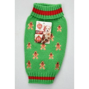 Hundekleidung Rollkragen Strick Winter Pullover XS Welpen Urlaub Saison Kleidung - Bild 1 von 9