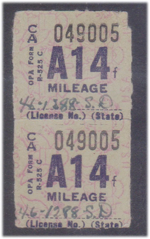 (F228-123) Par de boletos de ración de kilometraje NSW A14 (DW)  Foto 1 de 1