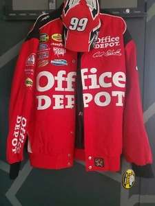 CHASE AUTHENTICS CARL EDWARDS NASCAR OFFICE DEPOT JH RACING JACKE L mit🧢 MÜTZE - Bild 1 von 11