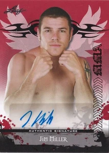 Jim Miller Signed 2010 Leaf MMA Red Autographs Card #AU-JM1 UFC 196 172 168 155 - Picture 1 of 12