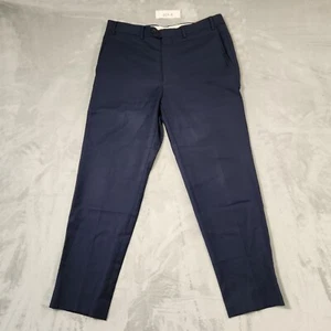 INSTITCHU MENS Trousers - 33W - Vitale Barberis Canonico Wool PANTS BLUE - Picture 1 of 13