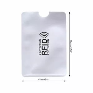 5 Stück RFID Secure Protection Blocking Kredit Debit und Ausweishülle - Bild 1 von 6
