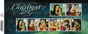 MS4027a 2017 Weihnachten Kleinbogen mit Barcode UNMONTIERT POSTFRISCH/MNH - Bild 1 von 1