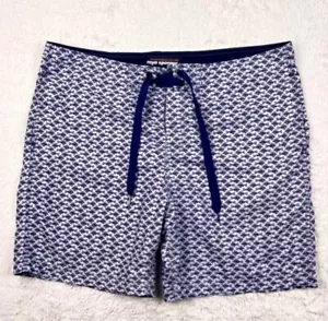 Reyn Spooner Swim Trunks Men’s 38 Shorts Fish All Over Print AOP Drawstring - Picture 1 of 5