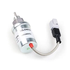 12V Fuel Stop Shut Off Solenoid Valves U85206452 for Perkins 404C 403C 402D 403D - Picture 1 of 8