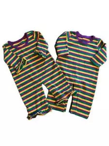 Mardi Gras Kids Romper~Mardi Gras Kids One Piece Outfit~Mardi Gras Girls - Picture 1 of 9