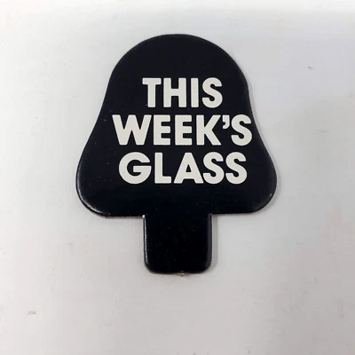 1983 Burger King STAR WARS Jedi Glass Display DARTH VADER This Weeks Glass Tab - Image 1 of 4