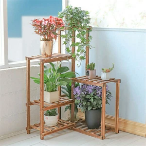 Blumentreppe Ecke Eckregal Balkon Blumenbank Blumen Treppenregal Kräutertreppe - Bild 1 von 10