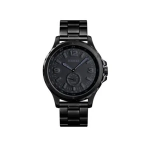 Impresionante Reloj Hombre Negro Analógico Acero Inoxidable con Fecha - Imagen 1 de 1