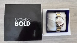 Movado Bold Luxe Women's Crystal Dial Two Tone 32mm Steel Swiss Watch 3600256 - Picture 1 of 7