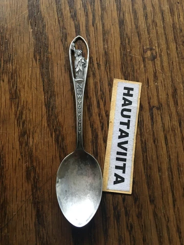 Statue Liberty New York City Sterling Silver Spoon Early 1900s ENCo StatenIsland Cover