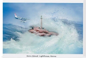 Boon Island Lighthouse 55 Artistic greeting cards by Jean McLean 5 x 7 - Picture 1 of 4