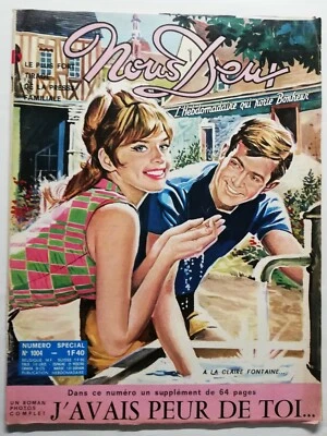 #444 Rivista Settimanale Noi Deux Alla Trasparente Fontana N1004 Di 1966 - Immagine 1 di 3