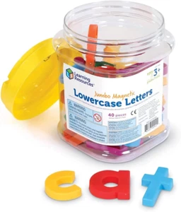 Jumbo Magnetic Lowercase Letters, Develops Letter and Color Recognition Skills, - Picture 1 of 12