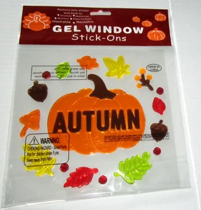 FALL Window Gel   AUTUMN / FALL WREATH - Picture 1 of 1