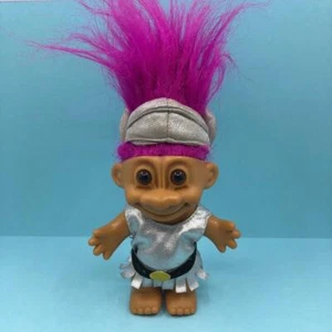 Vintage Russ Troll Knight Medieval Armor LARP Good Luck Mascot Toy Figure 1990s - Picture 1 of 5