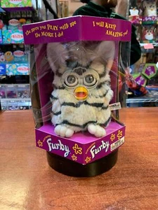 Zebra Furby Tan Eyes (Vintage Furby, Tiger Electronics) SEALED - Bild 1 von 7