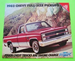 Chevrolet 1983 camioneta pick-up 16-pg catálogo folleto paso a paso Fleetside 4x4 XL - Imagen 1 de 11