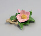 9959060 Porcelain Table Flower Wild Rose Twig Ens Handmodelliert