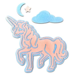 New Sizzix Thinlits Unicorn #662655 5pc Retail $17.99 byJorli-not sold in stores - Picture 1 of 5