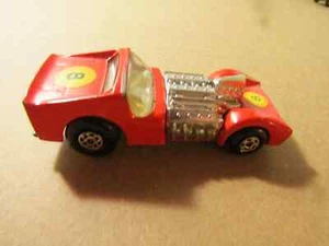 Lesney Matchbox Superfast Black Wheels 19 Road Dragster Red - Picture 1 of 3