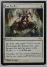 MAGIC THE GATHERING MTG 2003 MIRRODIN WHITE AWE STRIKE INSTANT CARD