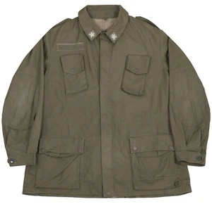 Medium Authentic Italian Army OD Green Combat Field Jacket Shirt Parka Military - Picture 1 of 4