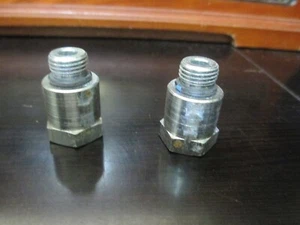 Paquete de 2 accesorios de tubería de acero inoxidable 1/4"" NPT macho a 1/2"" NPT hembra reductor 3/4 TUERCA - Imagen 1 de 3