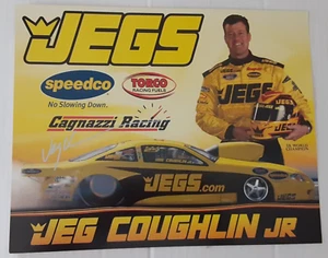 Jeg Coughlin Jr. Autographed Hero Card Jegs.com Cagnazzi Racing NHRA Pro Stock - Picture 1 of 3