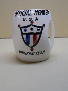 De colección 1957 Miembro Oficial EE. UU. Taza para beber equipo taza café alcohol mordaza diversión - Imagen 1 de 4
