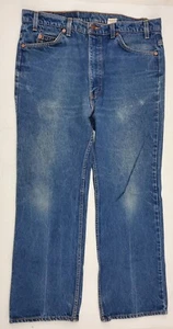 Vintage 90s Levi's Orange Tab 517 Denim MADE IN USA Jeans Actual 37x29 - Picture 1 of 8