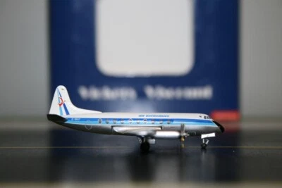 Aeroclassics 1:400 Air Zimbabwe Vickers Viscount 782 Z-WAT Die-Cast Model Plane - Image 1 of 4