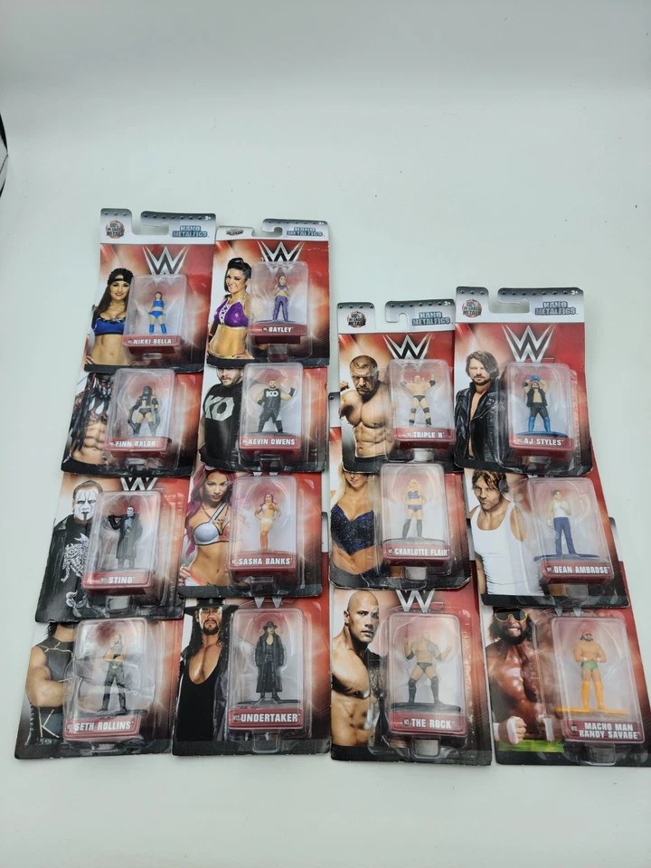 WWE Nano Metalfigs Wrestling 1.5” Action Figures Lot Of 14 Jada Toys 84416 New - Image 1 of 4