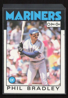 1986 O-Pee-Chee #305 Phil Bradley Seattle Mariners Near Mint or Better - Image 1 of 2