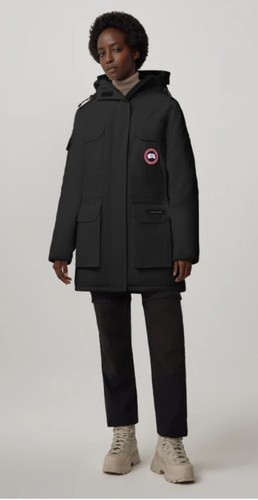 Cappuccio Canada Goose Donna Expedition Extreme Weather Parka NERO taglia Large