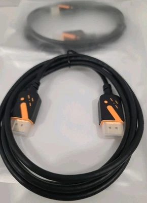 RyzzRooa 4K Pack of 2 Male to Male DisplayPort DP 1.2 Cables 6 feet - Image 1 of 4