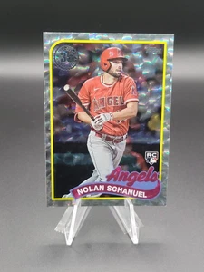 Nolan Schanuel 2024 Topps Serie 1 Béisbol #89B-71 RC Plata Foilboard - Ángeles - Imagen 1 de 3